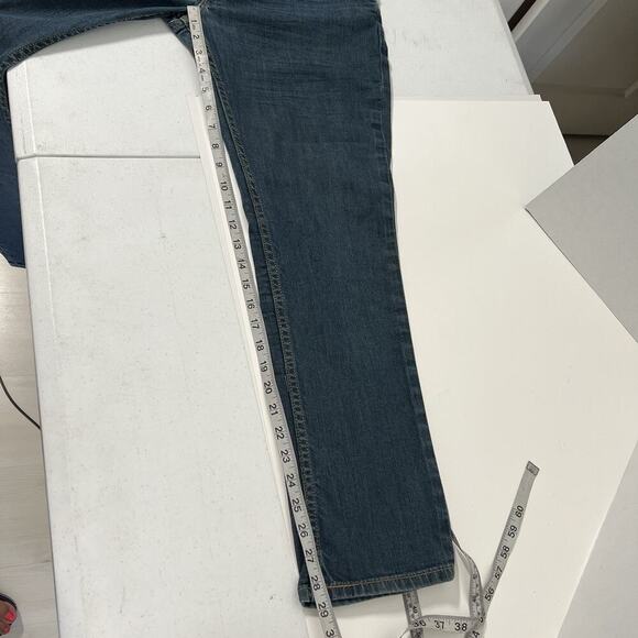 Levi's 501 Jeans Mens Size 36x30 Blue Original Straight Dark Wash Denim - Picture 10 of 11